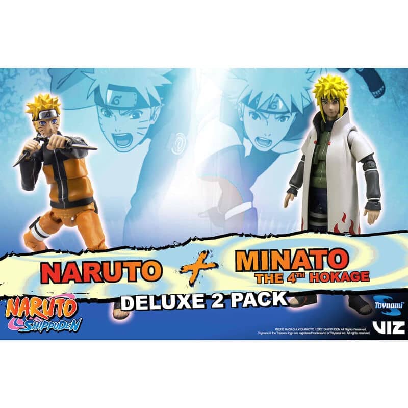 Set 2 figuras Naruto vs Minato 4th Hokage 25th Anniversary Naruto Shippuden 10cm - Espadas y Más