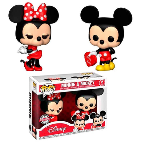 Set 2 figuras POP Disney Valentine Mickey & Minnie Exclusive - Espadas y Más