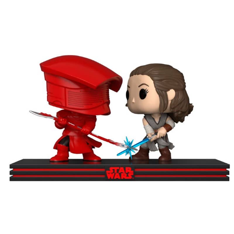 Set 2 figuras POP Star Wars Rey & Praetorian Guard - Espadas y Más