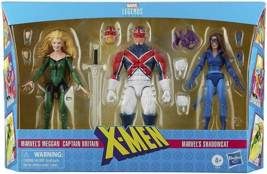 Set 3 figuras Meggan, Captain Britain y  Shadowcat X-Men Marvel Legends 15cm - Espadas y Más