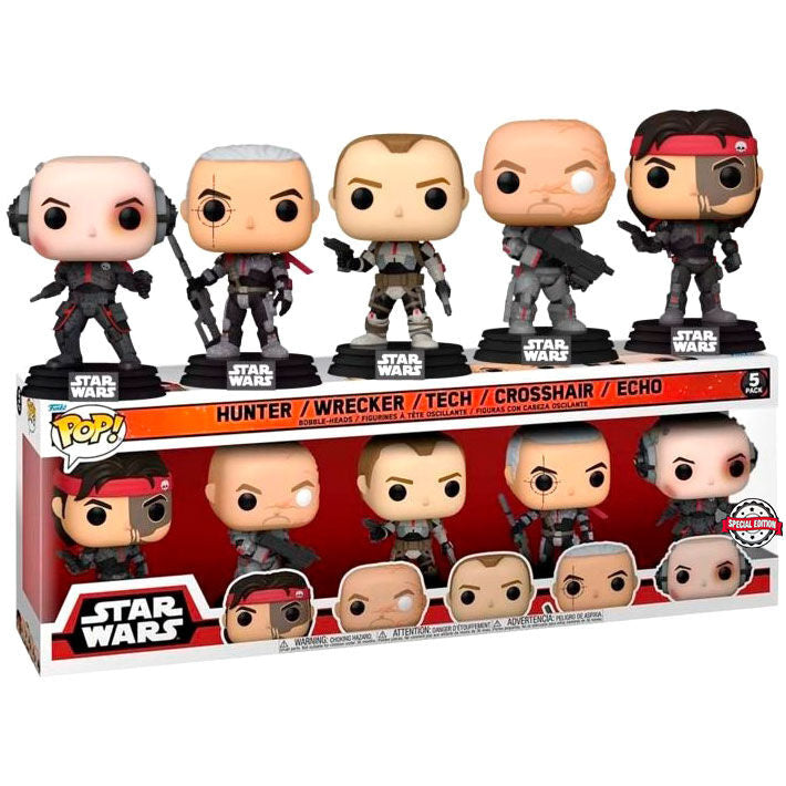 Set 5 figuras POP Star Wars Exclusive - Espadas y Más