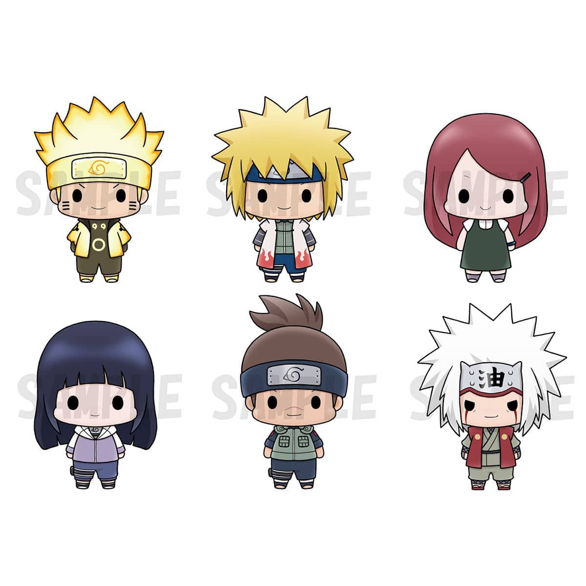 Set 6 figuras Chokorin Maskot vol.3 Naruto 5cm surtido - Espadas y Más