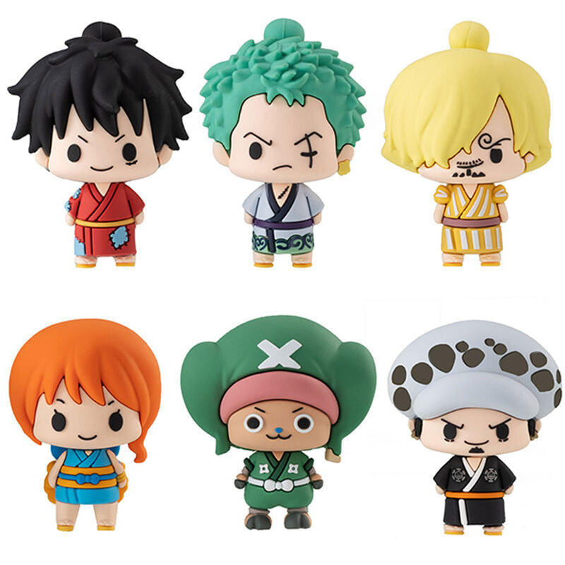 Set 6 figuras Chokorin Wano Country Edition One Piece 5cm - Espadas y Más