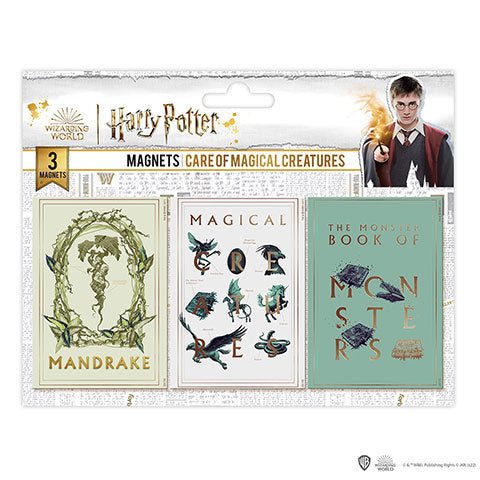 Set de 3 imanes - Cuidado de Criaturas Mágicas - Harry Potter DO5006 - Espadas y Más