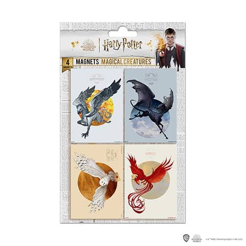 Set de 4 imanes - Criaturas Mágicas - Harry Potter DO5004 - Espadas y Más