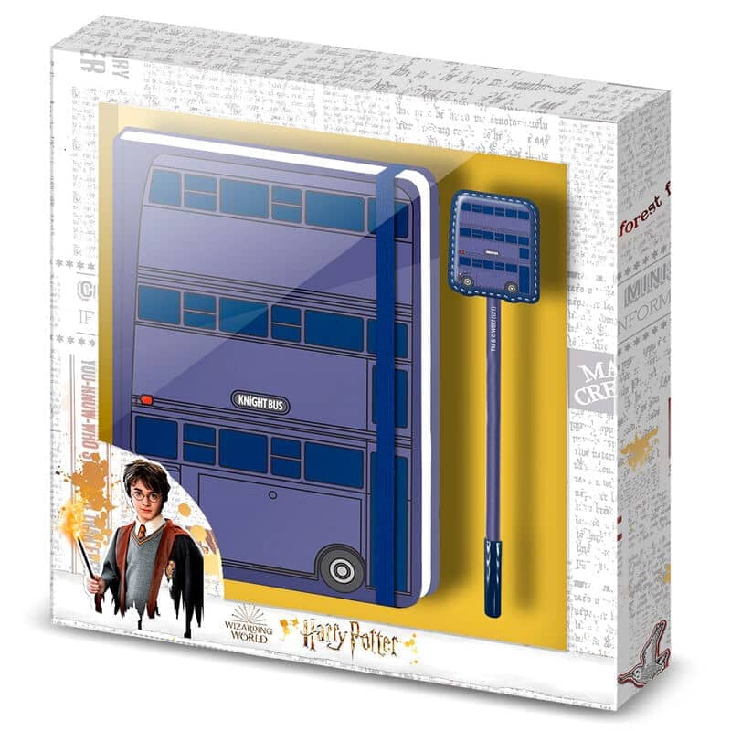 Set diario + boligrafo Knight Bus Harry Potter - Espadas y Más