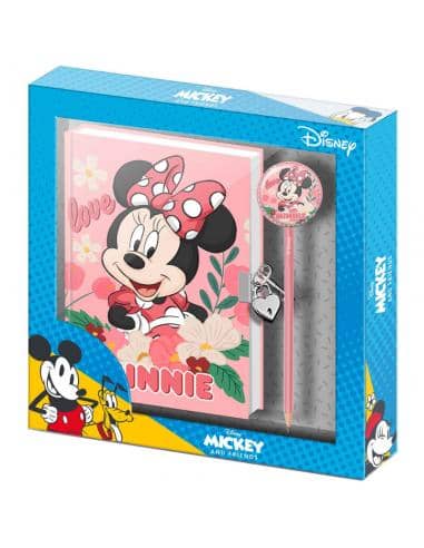 Set diario + lapiz Garden Minnie Disney - Espadas y Más