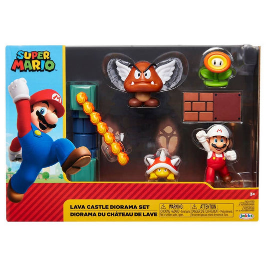 Set diorama Castillo de Lava Super Mario Nintendo - Espadas y Más