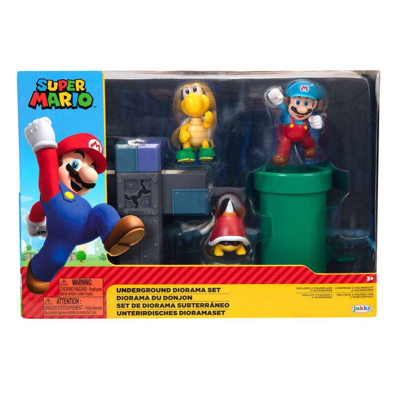 Set diorama Subterraneo Super Mario Nintendo - Espadas y Más