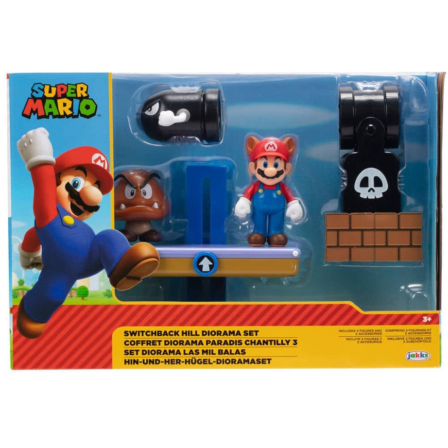 Set diorama Switchback Hill Super Mario Bros 6cm - Espadas y Más