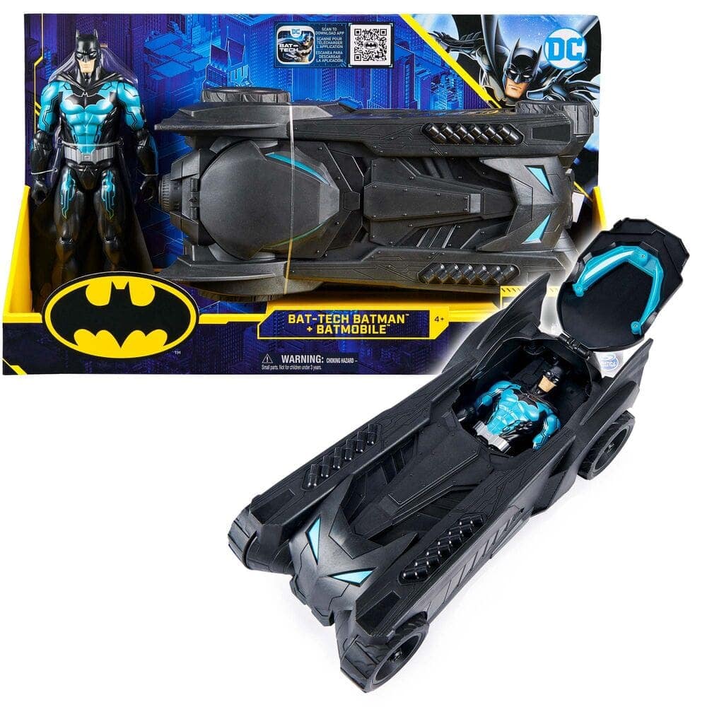 Set Figura Batman + Batmobil DC Comics 30cm - Espadas y Más