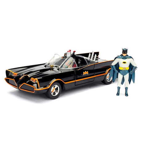 Set figura + coche Batmovil metal Classic 1966 Batman DC Comics - Espadas y Más