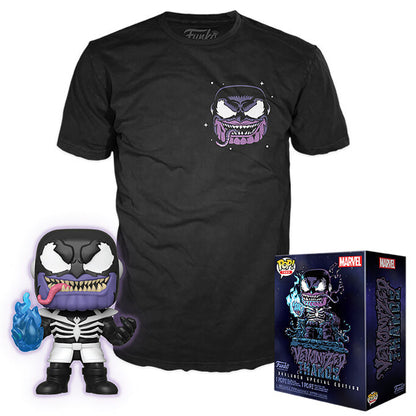 Set figura POP & Tee Marvel Venom Venomized Thanos Exclusive - Espadas y Más