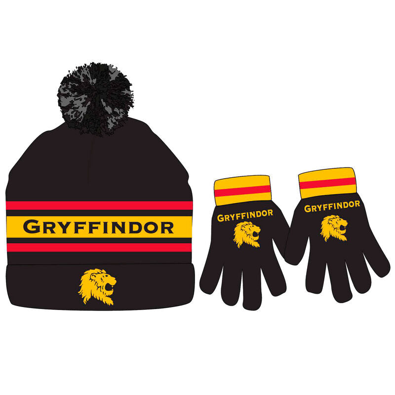 Set gorro y guantes Gryffindor Harry Potter - Espadas y Más