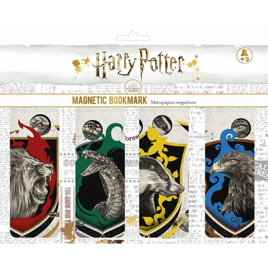 Set Marcapaginas Magneticos Casas Harry Potter - Espadas y Más