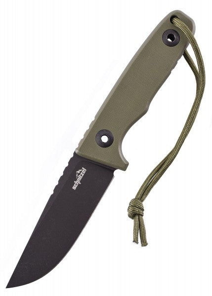 Cuchillo fijo de exterior Schnitzel TRI, Naranja o Verde SNL-03 - Espadas y Más