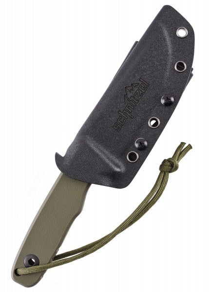 Cuchillo fijo de exterior Schnitzel TRI, Naranja o Verde SNL-03 - Espadas y Más