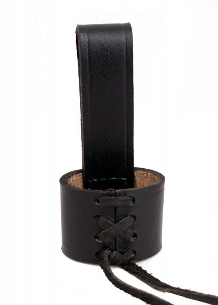 Soporte de cinturón para daga, hecho de cuero negro, tamaño ajustable 0201017724 - Espadas y Más