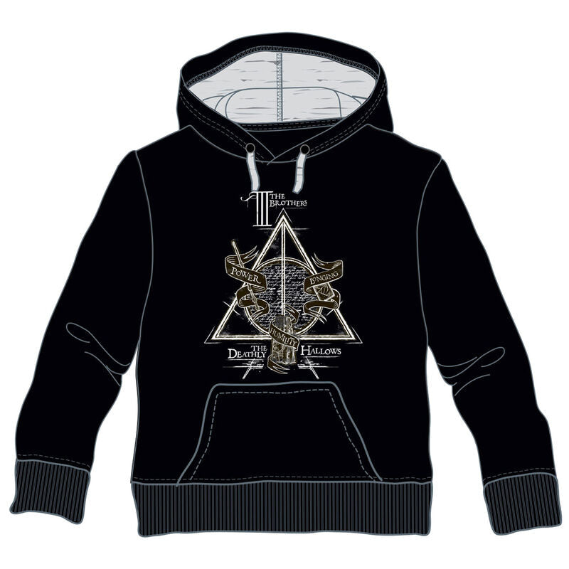 Sudadera capucha Deathly Hallows Harry Potter adulto - Espadas y Más