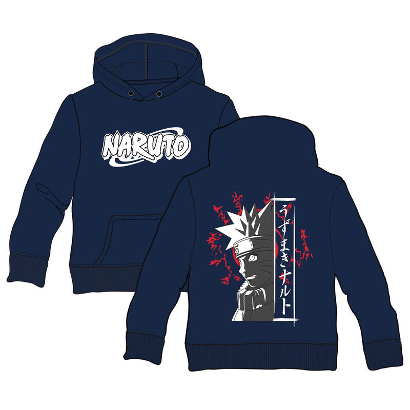 Sudadera capucha Letras Naruto infantil - Espadas y Más