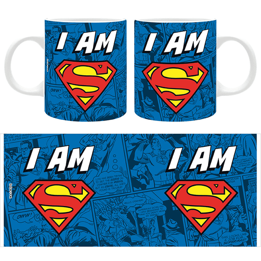 Superman - Mug 320ml - Family&Friends - I AM SUPERMAN  x2 - Espadas y Más