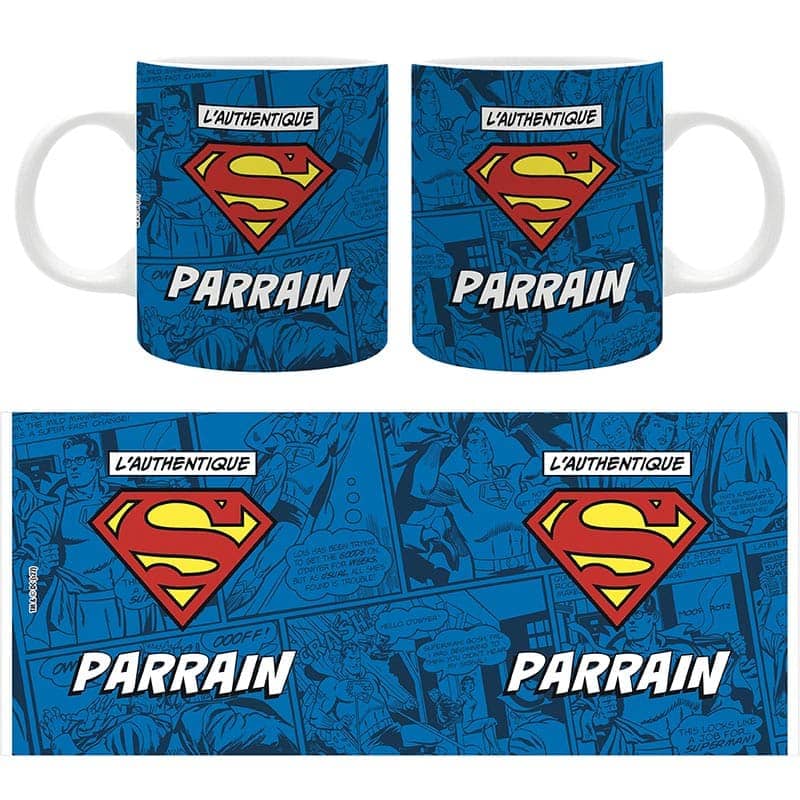 Superman - Mug 320ml - L'AUTHENTIQUE "S" PARRAIN  x2 - Espadas y Más