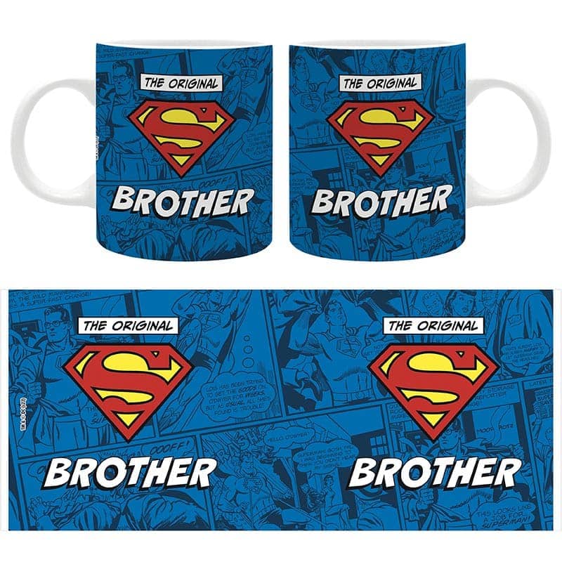 Superman - Mug 320ml - THE ORIGINAL "S" BROTHER  x2 - Espadas y Más