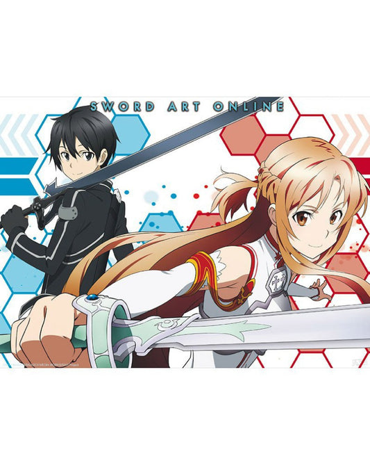 SWORD ART ONLINE - Poster Asuna & Kirito 2 (52x38) - Espadas y Más