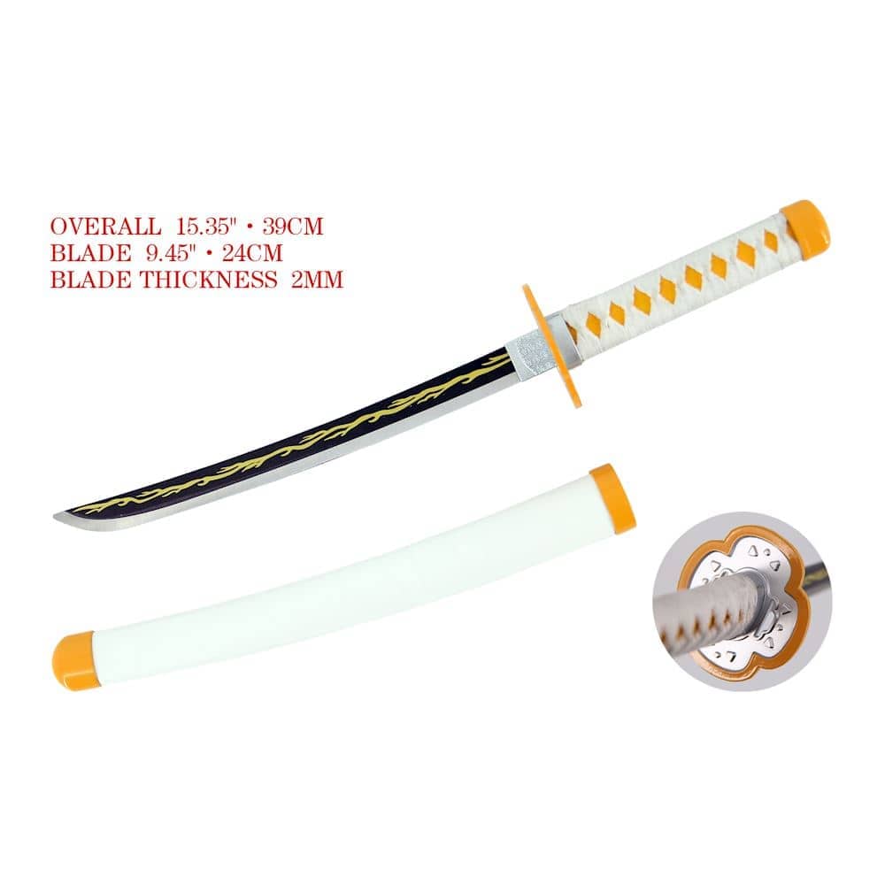 Tanto o mini katana de Agatsuma Zenitsu de Kimetsu no Yaiba Demon Slayer S0281 - Espadas y Más