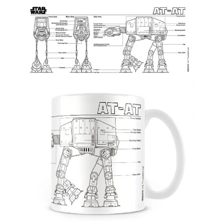 Taza AT-AT Sketch Star Wars - Espadas y Más