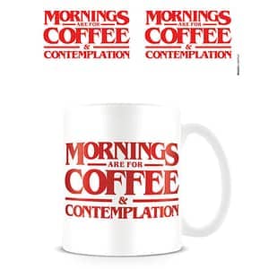 Taza Mornings are for Coffee Stranger Things - Espadas y Más