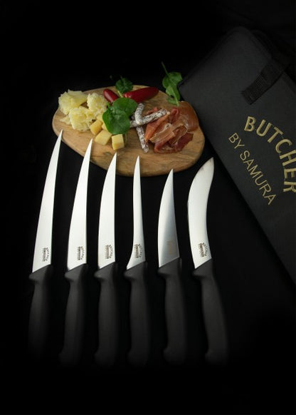 Samura Butcher juego de cuchillos de 6 piezas con bolsa TCSBU-0260 - Espadas y Más