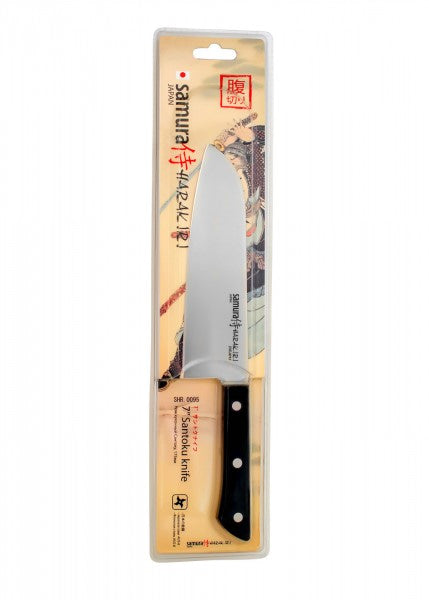 Cuchillo Samura Harakiri Santoku, 175 mm TCSHR-0095B - Espadas y Más
