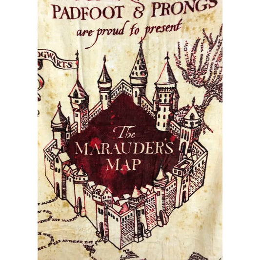 Toalla Marauders Map Harry Potter algodon - Espadas y Más