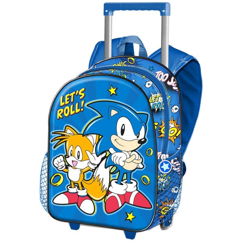 Trolley 3D Lets Roll Sonic The Hedgehot 34cm - Espadas y Más