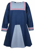 Imagen de Túnica vikinga Halvar con bordados Azul o Natural/Rojo 1280001650 parte de nuestra colección en Espadas y más, sitio oficial.