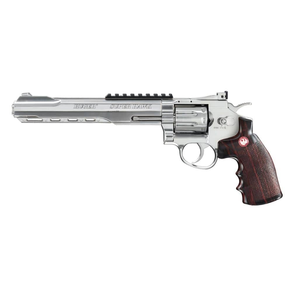 U2.5681 Revolver Ruger Superhawk 8'' Silver Co2 - 6mm - Espadas y Más