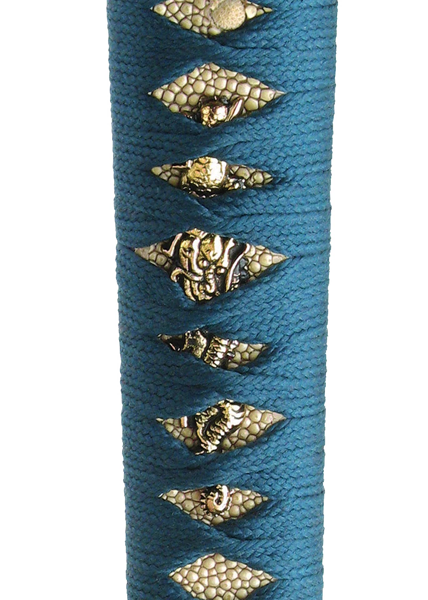 Imagen de Shikoto Espada Wakizashi Master Teal verde azulado forjada con martillo UC3238 parte de nuestra colección en Espadas y más, sitio oficial.