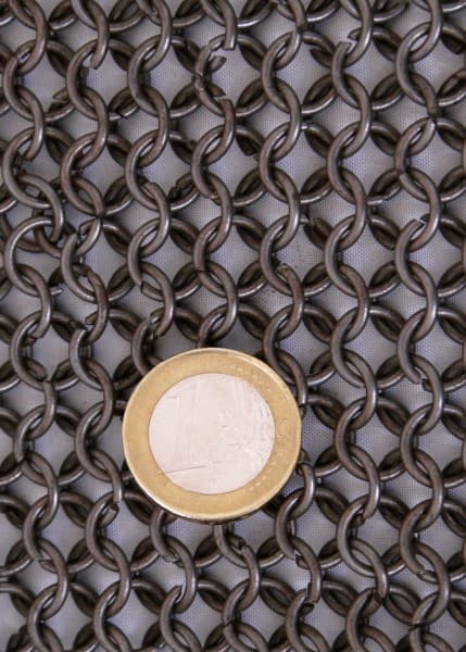 Cuerpo de cadena de acero para resortes, DI 8 mm, sin tratar con cuero ULF-BTW-AV - Espadas y Más