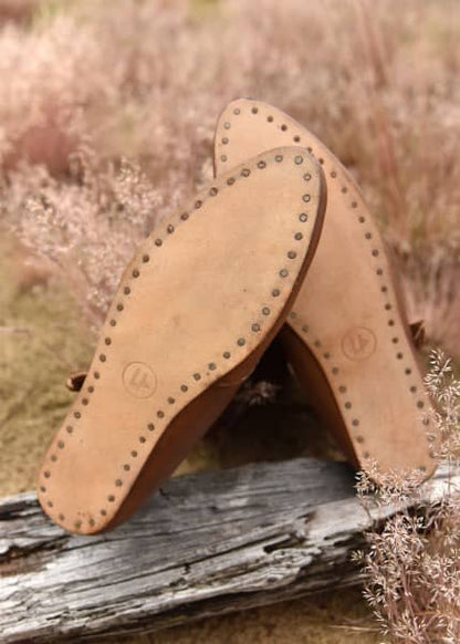 Botas vikingas medievales tempranas, marrones ULF-FW-15 - Espadas y Más
