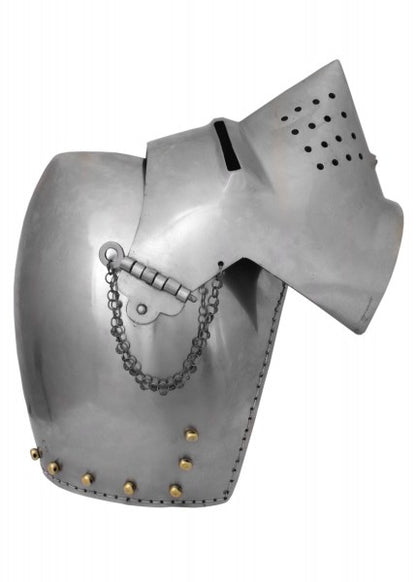 ULF-HM-03 Casco medieval Hundsgugel, 2 mm de acero - Espadas y Más