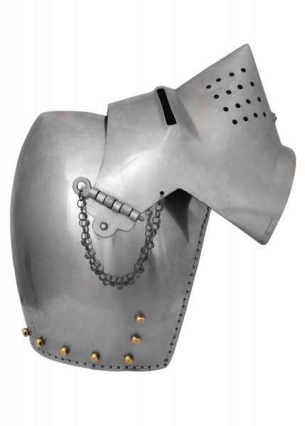 ULF-HM-03 Casco medieval Hundsgugel, 2 mm de acero - Espadas y Más