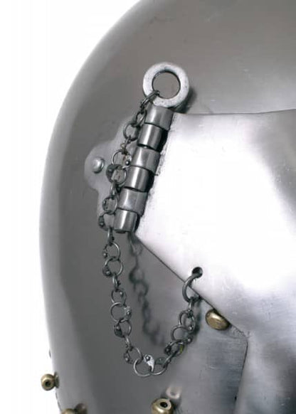 ULF-HM-03 Casco medieval Hundsgugel, 2 mm de acero - Espadas y Más
