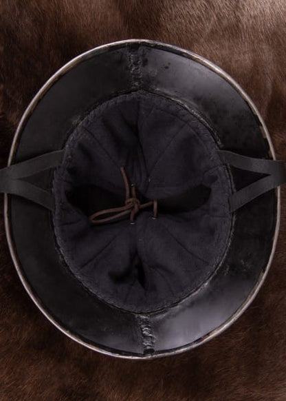 ULF-HM-06 Sombrero de hierro, siglo XIV, acero de 1,6 mm - Espadas y Más