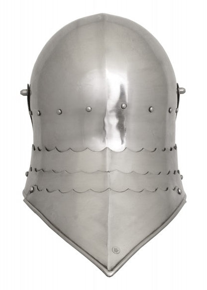 ULF-HM-08 Casco Schaller gótico, acero de 2 mm - Espadas y Más