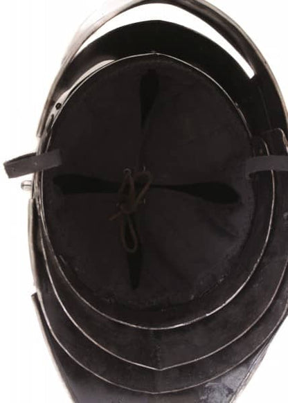 ULF-HM-08 Casco Schaller gótico, acero de 2 mm - Espadas y Más