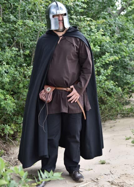 ULF-HM-11 Casco Barbuta italiana, 1440 c, acero de 2 mm - Espadas y Más