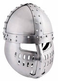 ULF-HM-14 Casco de corchete con placa frontal, 1,6 mm de acero - Espadas y Más