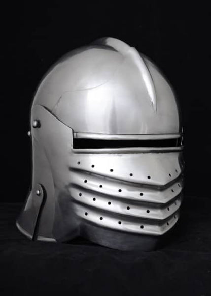 ULF-HM-18 Casco medieval Fuelle-Schaller acero de 2 mm - Espadas y Más
