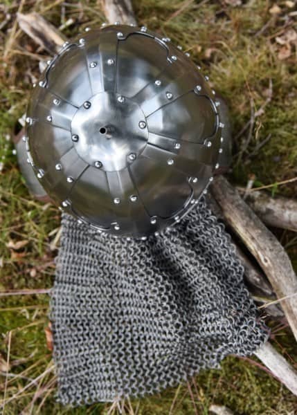 ULF-HM-20 Casco con mejilla y pectoral, acero de 2 mm - Espadas y Más